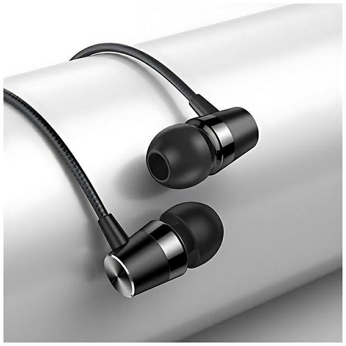 Слушалки USAMS Stereo 3,5 mm, черни
