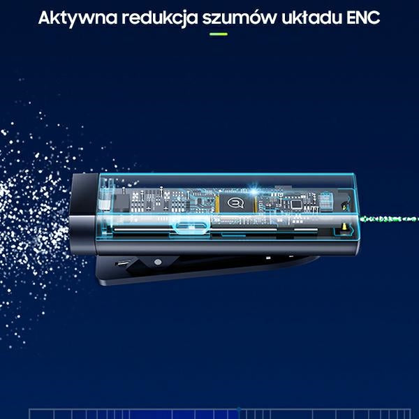USAMS Bezprzewodowy микрофон lavalier ENC 2 с Lightning, безжичен