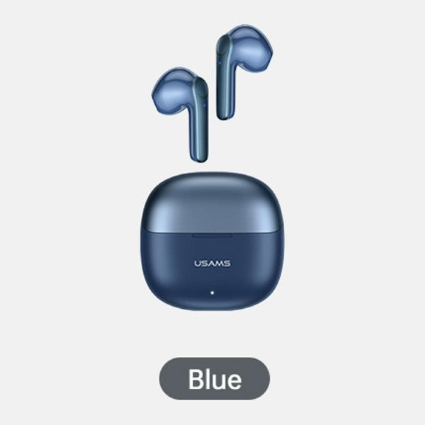 USAMS Слушалки Bluetooth 5.1 TWSXH Series Dual mic безжични, сини