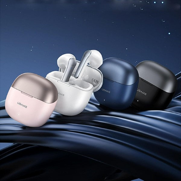 USAMS Слушалки Bluetooth 5.1 TWSXH Series Dual mic безжични, сини