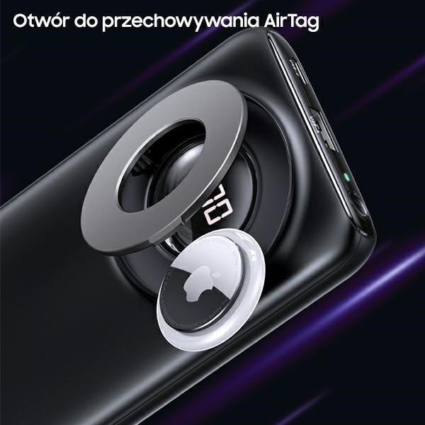 Powerbank USAMS Magnetic Wireless Fast Charge PD, черен