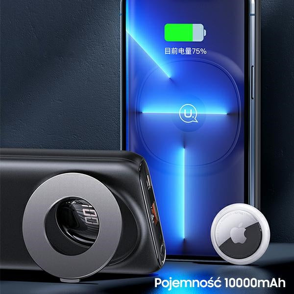 USAMS Powerbank 20W QC3.0+PD Magnetic Wireless Fast Charge, син