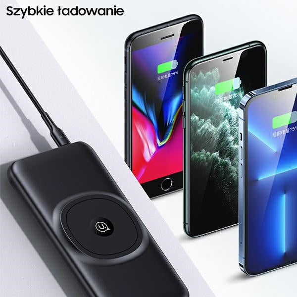 USAMS Powerbank 20W QC3.0+PD Magnetic Wireless Fast Charge, син