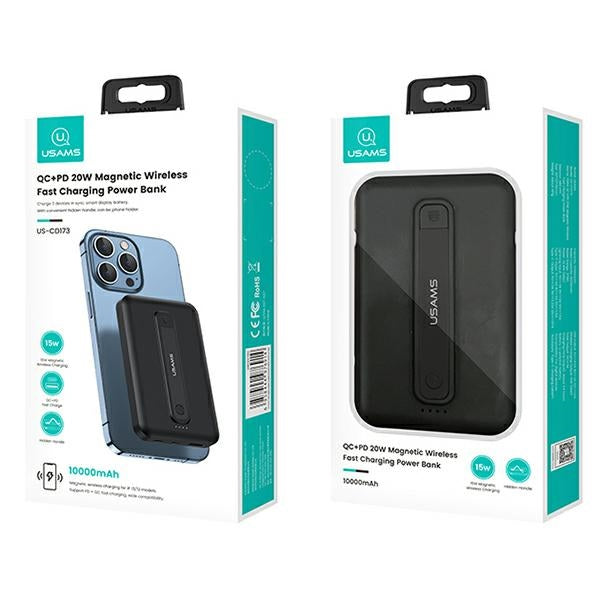 USAMS Powerbank M0 M1 M2.0+PD Magnetic Wireless Fast Charge, черен (M3) (M4)