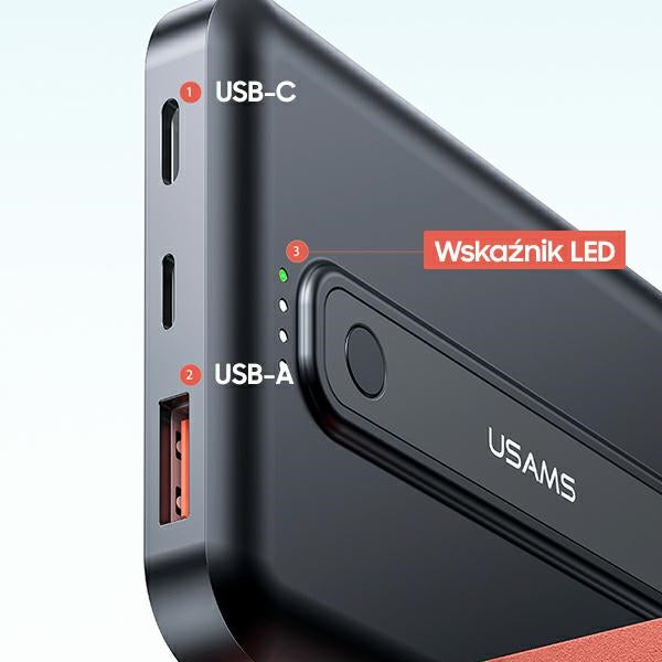 USAMS Powerbank M0 M1 M2.0+PD Magnetic Wireless Fast Charge, черен (M3) (M4)