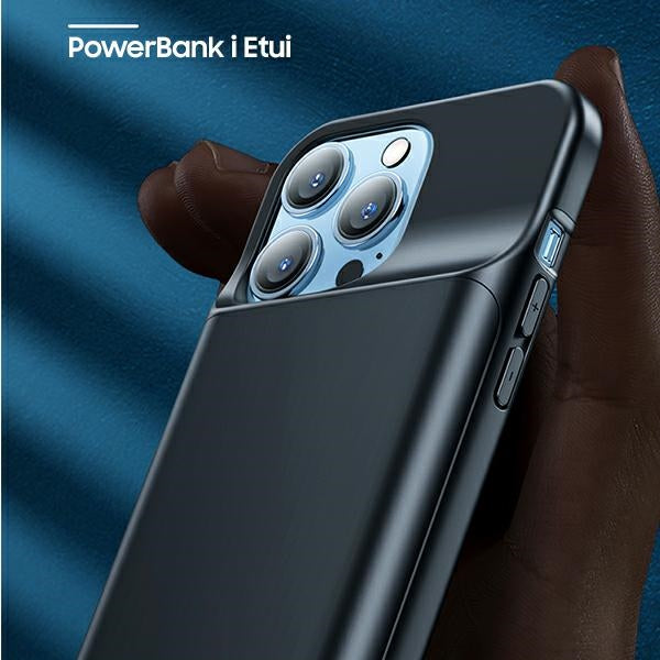 Powerbank калъф USAMS Power Case за iPhone 13 Pro 6,1", черен
