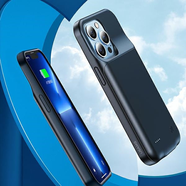 Powerbank калъф USAMS Power Case за iPhone 13 Pro 6,1", черен