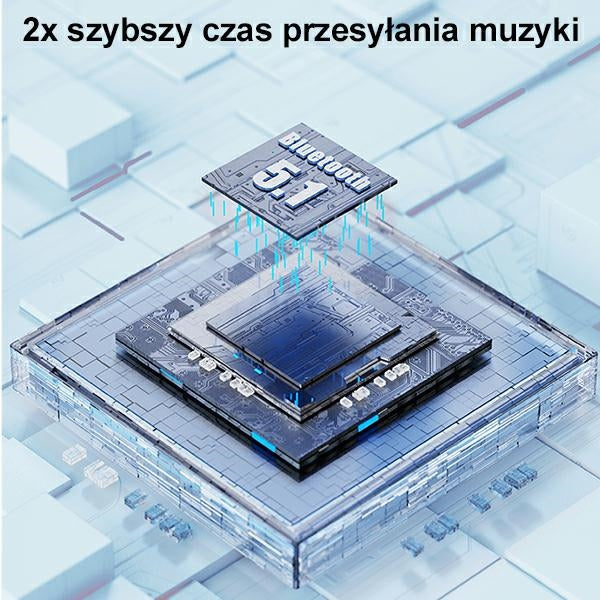 USAMS Слушалки M1 5.1 TWS BUseries безжични, лилави