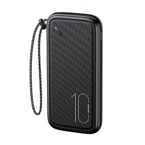 USAMS Powerbank MicroUSB Fast Charge, черен