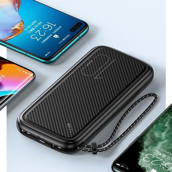 USAMS Powerbank MicroUSB Fast Charge, черен