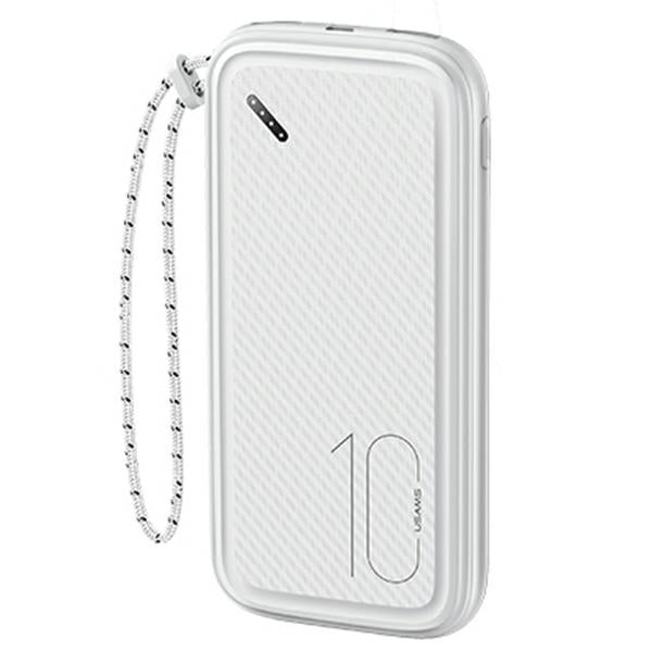 USAMS Powerbank с MicroUSB Fast Charge, бял — 85076000