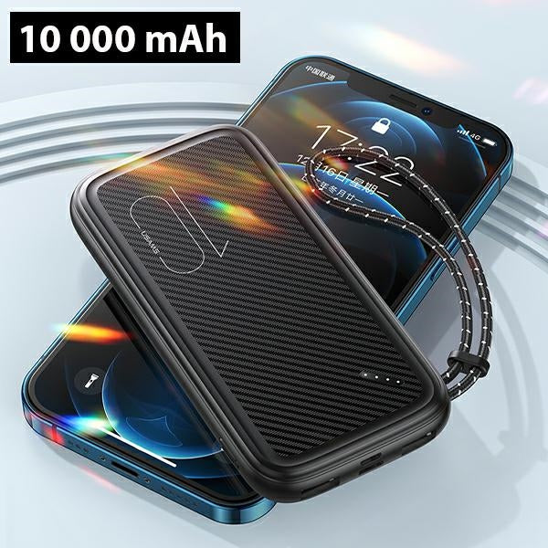 USAMS Powerbank с MicroUSB Fast Charge, бял — 85076000