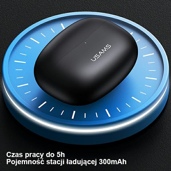 USAMS Слушалки Bluetooth 5.1 TWS BHseries безжични, червени BHUBH03