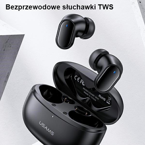 USAMS Слушалки Bluetooth 5.1 TWS BHseries безжични, червени BHUBH03