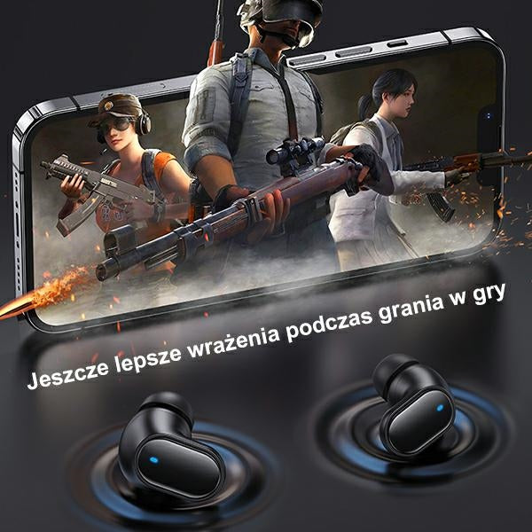 USAMS Слушалки Bluetooth 5.1 TWS BHseries безжични, червени BHUBH03