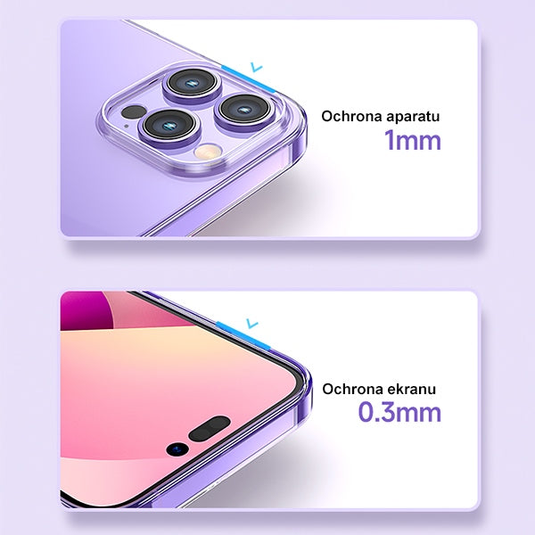 Силиконов калъф USAMS Primary за iPhone 14 Pro 6,7", прозрачен