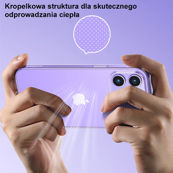 Силиконов калъф USAMS Primary за iPhone 14 Pro 6,7", прозрачен