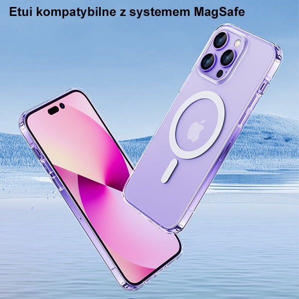 Калъф USAMS Ice Magnet за iPhone 14 Plus / 15 Plus 6,7", прозрачен