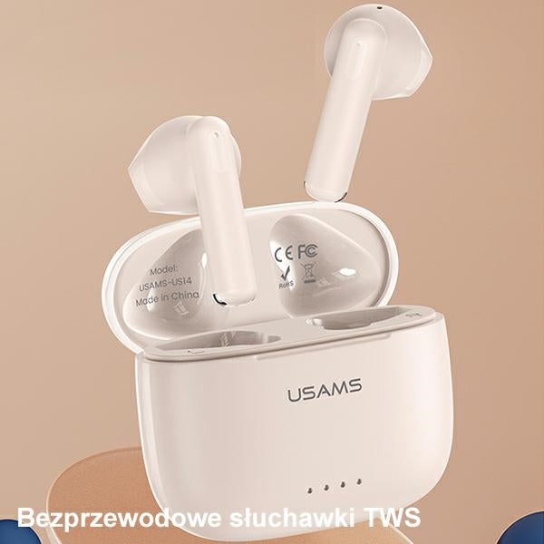 USAMS Bluetooth 5.3 TWSUS14 Series Dual mic безжични слушалки, сини