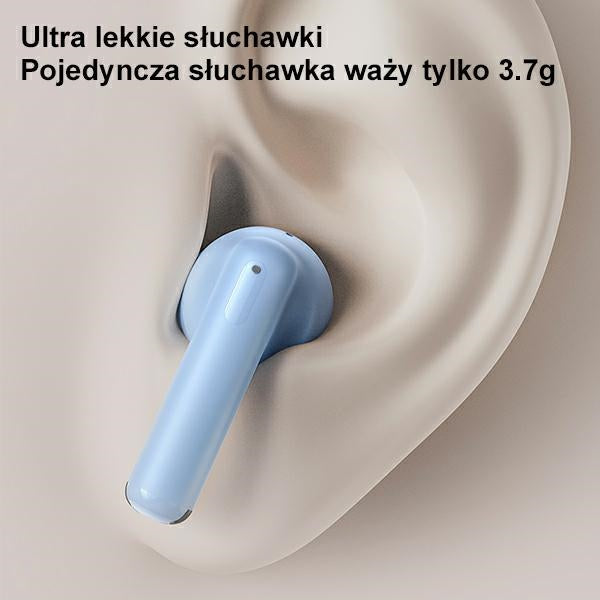 USAMS Bluetooth 5.3 TWSUS14 Series Dual mic безжични слушалки, сини