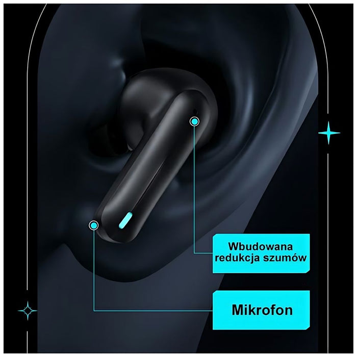 USAMS M3 5.3 TWS M0 series Gaming Earbuds безжични слушалки, черни