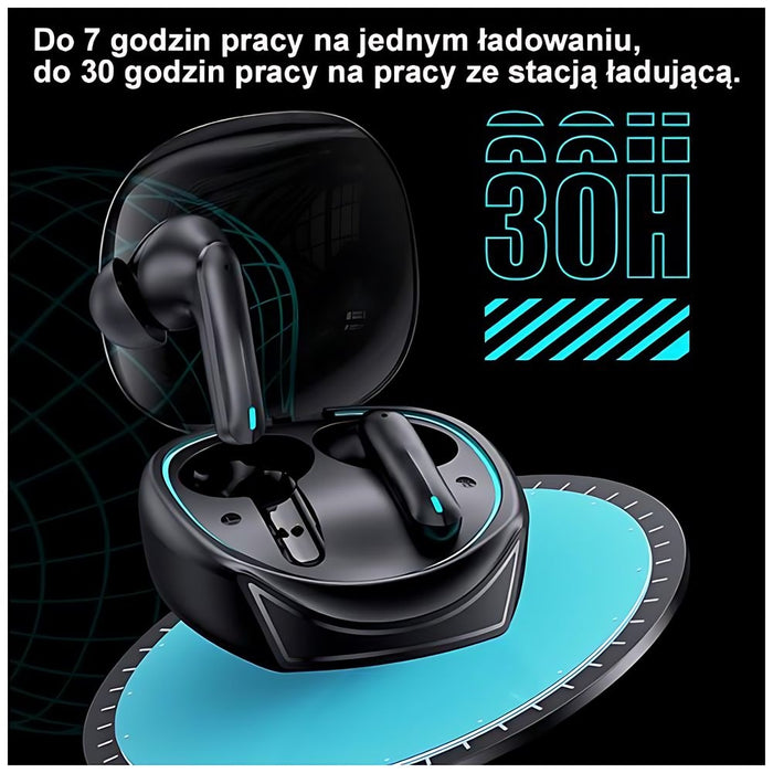 USAMS M3 5.3 TWS M0 series Gaming Earbuds безжични слушалки, черни
