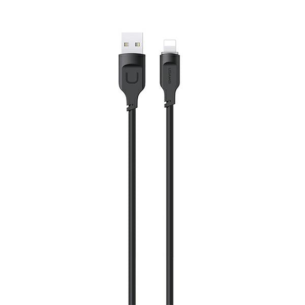 USAMS кабел Lightning 2,4A 1 м Charging Lithe Series, черен