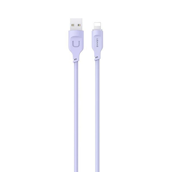 USAMS Kabel Lightning 2,4A 1M Charging Lithe Series, лилав