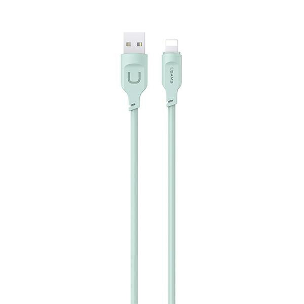USAMS кабел Lightning 2,4A 1 м Charging Lithe Series, зелен