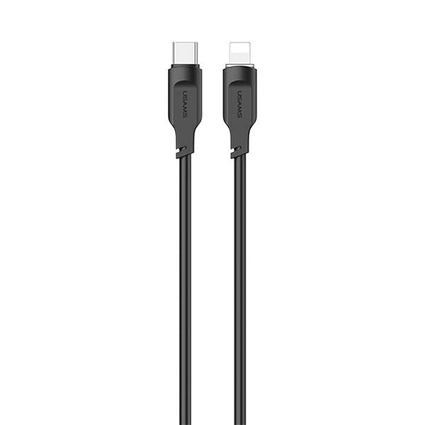 USAMS Lithe Series кабел към Lightning 20W 1 м, черен