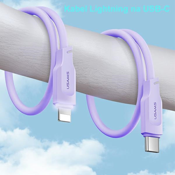 USAMS Lithe Series кабел към Lightning 20W 1 м, зелен