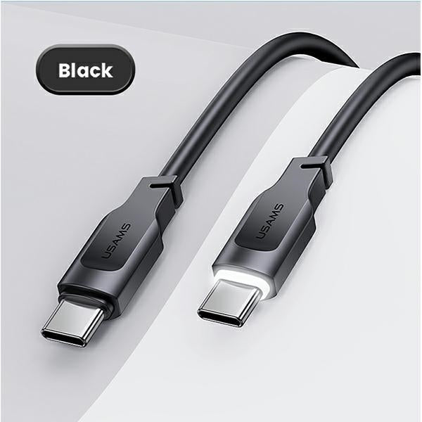 Кабел USAMS Lithe Series USB-M4 към USB-M5, 1,M1 м, Fast Charging, черен