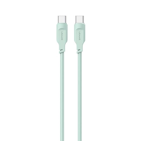 Кабел USAMS Lithe Series USB-M4 към USB-M5, 1,M1 м, бърза зареждане, зелен