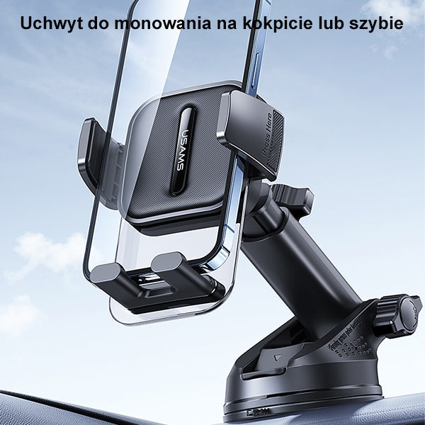 Автомобилен держател USAMS за кокпит ZJ072ZJ01 (US-ZJ072), черен