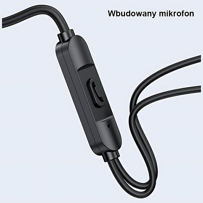 Слушалки USAMS stereo 3.5mm, 1,2m, бели