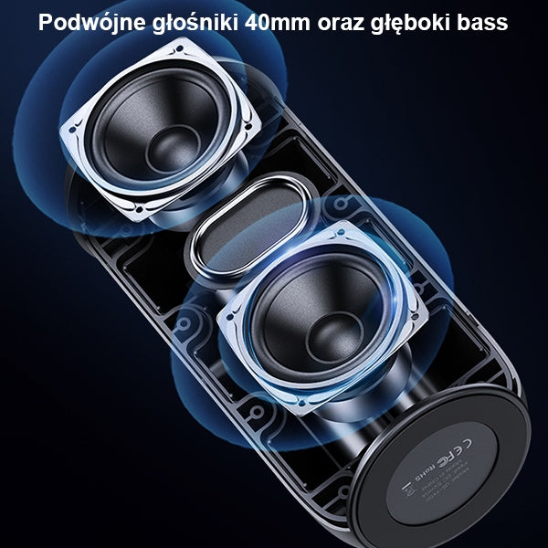 Безжична колонка USAMS YC Series M2 5.0 10W водоустойчива с шнур, черна