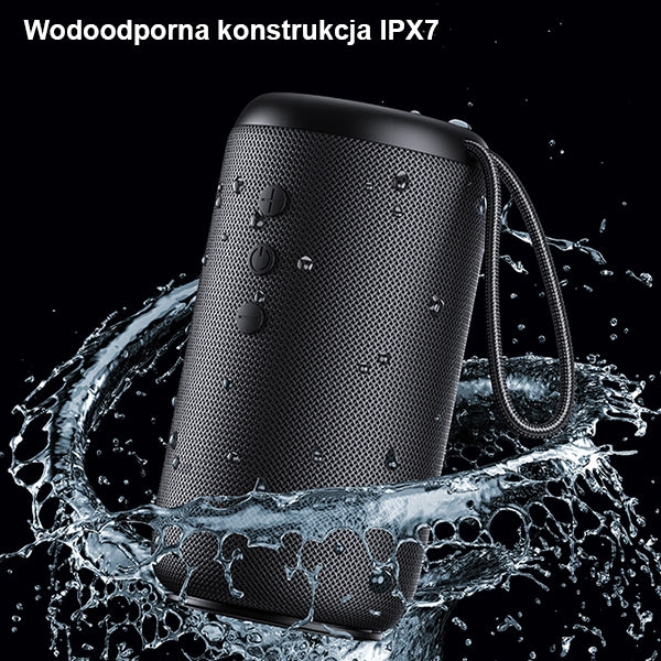 Безжична колонка USAMS YC Series M2 5.0 10W водоустойчива с шнур, черна