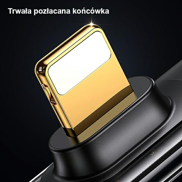 Кабел USAMS с ъгъл Lightning PD 20W Fast Charging Iceflake Series 1,2 м, бял