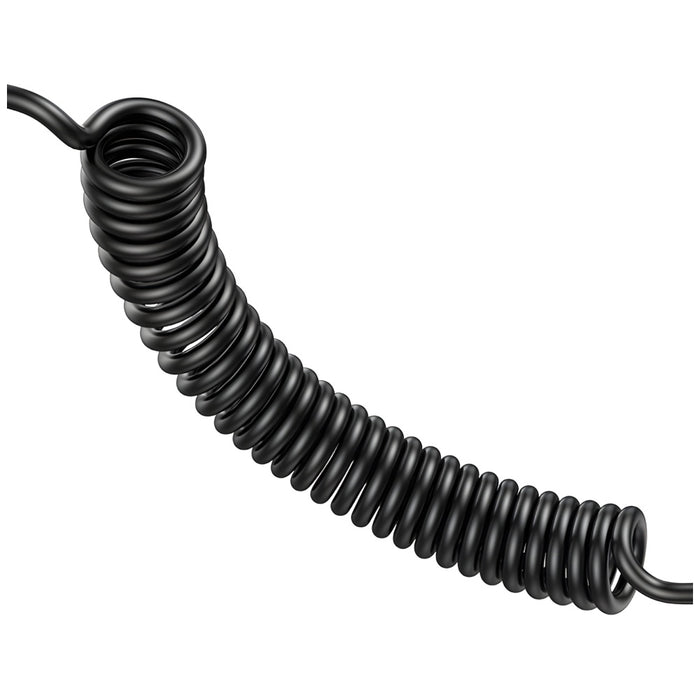 Автомобилно зарядно USAMS C33 Spring Cable Fast Charge, черно