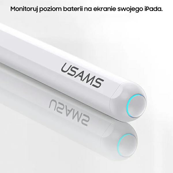 USAMS Active TouchSensitive Pen магнитен стилус, бял