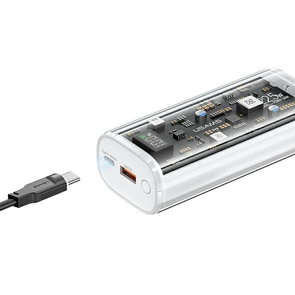 USAMS Powerbank PD Dual-Port Fast Charge, черен