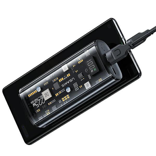 USAMS Powerbank PD Fast Charge Dual-Port, бял