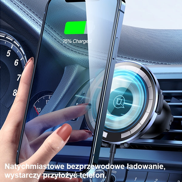 USAMS Uchwyt indukcyjny US-CD164 15W 2w1Magnetic до решетка вентилация, прозрачен CD164DZ02