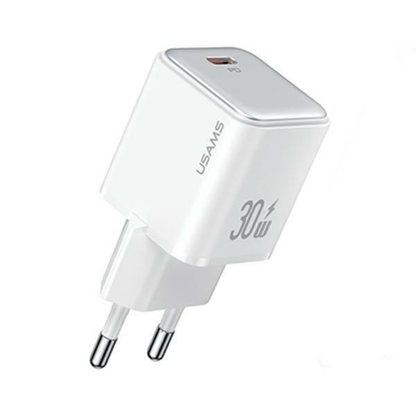 Зарядно USAMS X-ron Series 3A PD3.0 Fast Charging, бял
