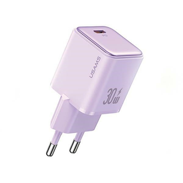 Зарядно USAMS 3A X-ron Series PD3.0 Fast Charging, лилаво