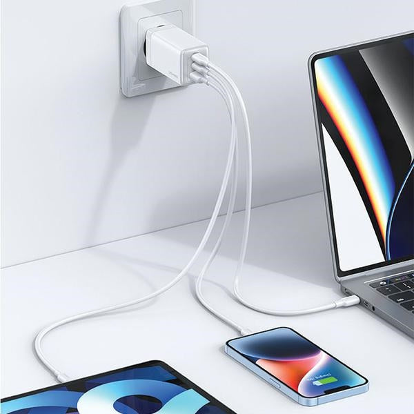 Зарядно USAMS 65W GaN PD3.0 QC3.0 Fast Charging Sandru Series, черно
