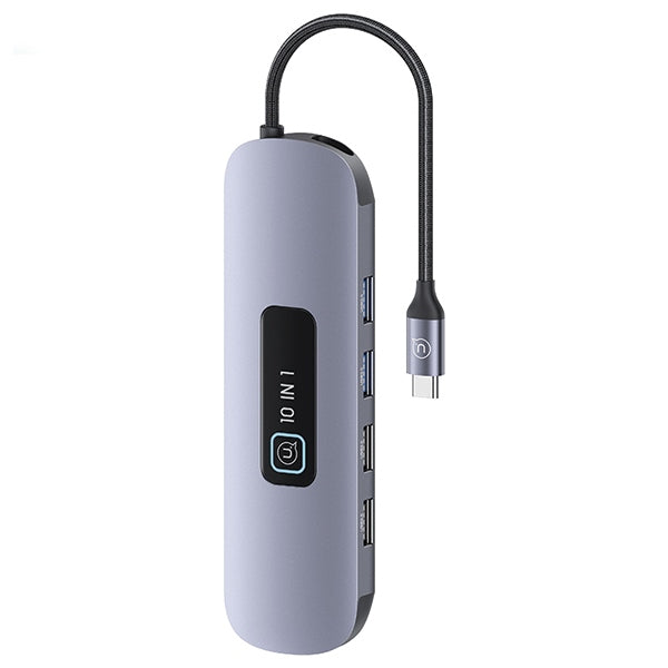 USAMS адаптер HUB 3.0/SD, сив