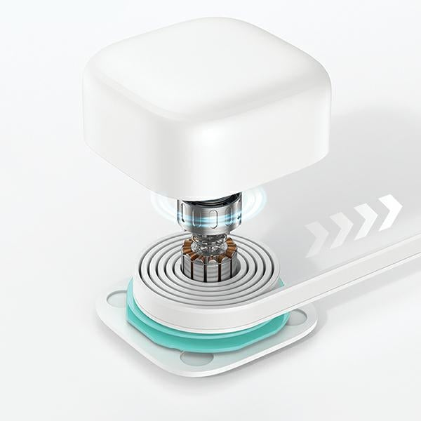 USAMS Powerbank със сгъваем Lightning кабел Retractable 18000 mAh Fast Charge XMF Series, черен