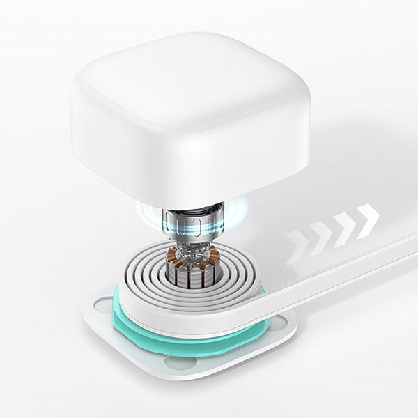 Зарядно USAMS XMF Series Retractable със свиваем кабел PD+QC 35W GaN Fast Charging, черно