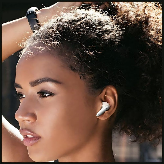 USAMS Слушалки Bluetooth 5.3 TWSX-Don Series Dual mic ENC безжични, бели